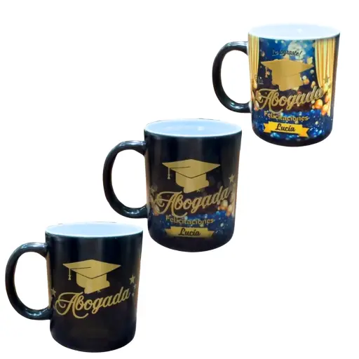 Taza magica 3D graduacion personalizada